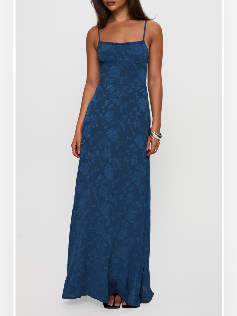 Princess Polly South of France Floral Burnout Maxi Dress